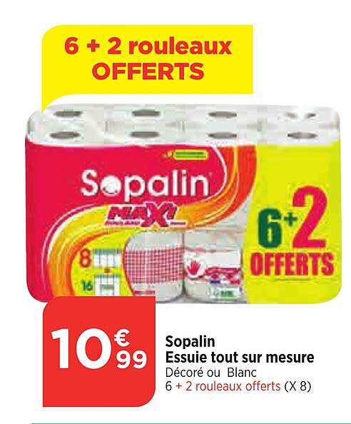 sopalin essuie tout sur mesure