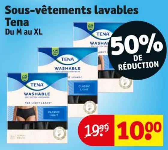 sous-vêtements  lavables tena
