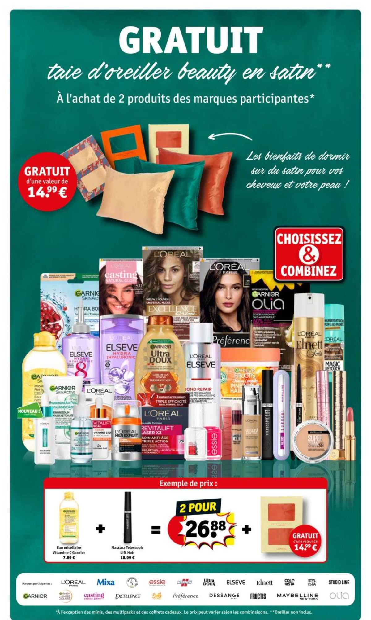 taie d'oreiller beauty en satin gratuit