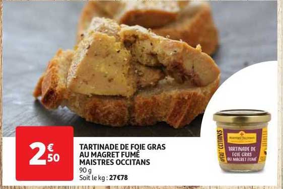 tartinade de foie gras au magret fumé maistres occitans