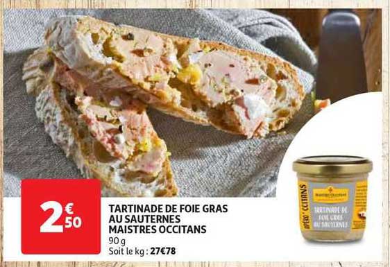 tartinade de foie gras au sauternes maistres occitans