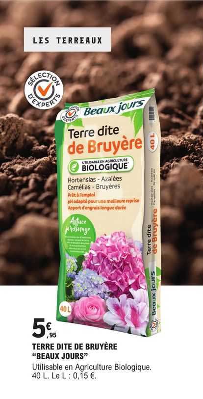 terre dite de bruyère "beaux jours"