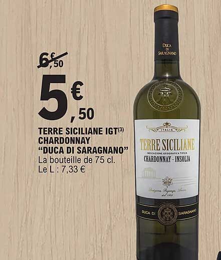 terre siciliane igt chardonnay "duca di saragnano"