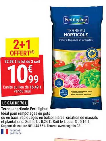 Terreau Horticole Fertiligène