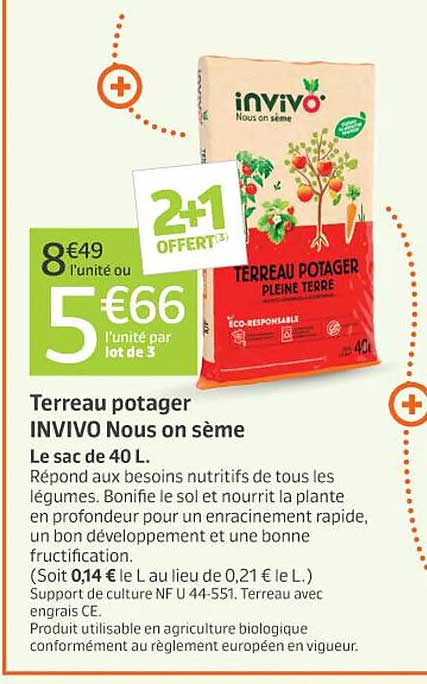 terreau potager invivo nous on sème