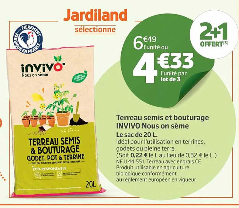 terreau semis en bouturage invivo nous on sème