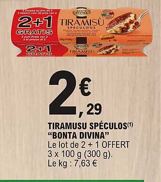 tiramusu spéculos "bonta divina"