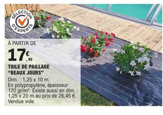 toile de paillage "beaux jours"