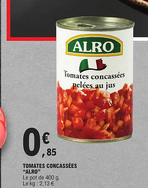tomates concassées "alro"