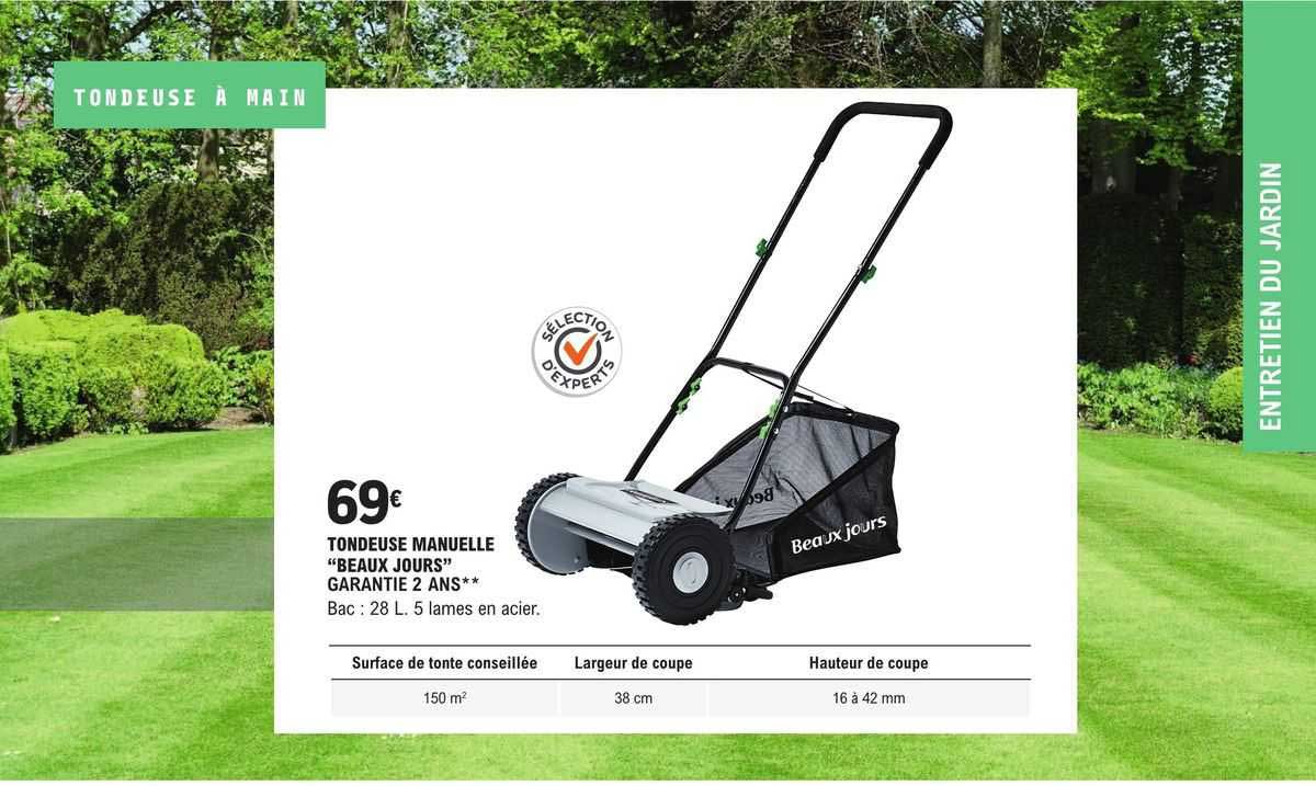 tondeuse manuelle "beaux jours"