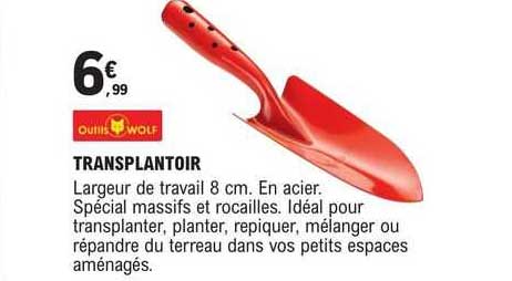 transplantor outils wolf