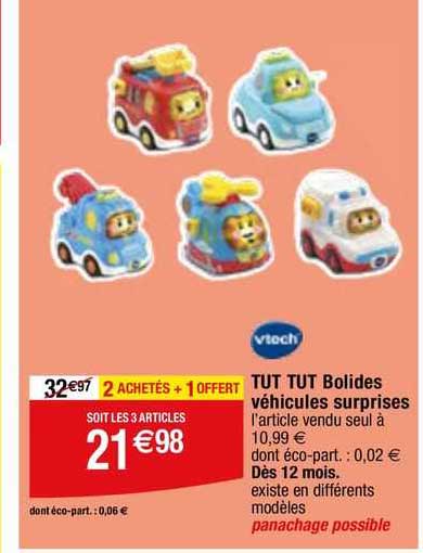 tut tut bolides véhicules surprises vtech