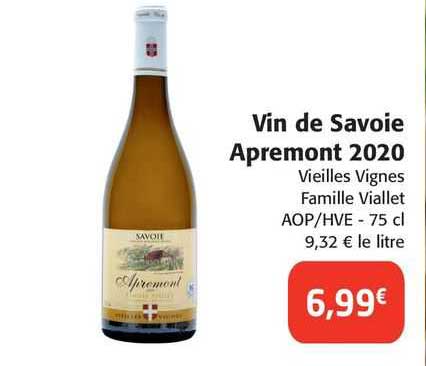 vin de savoie apremont 2020 vieilles vignes famille viallet