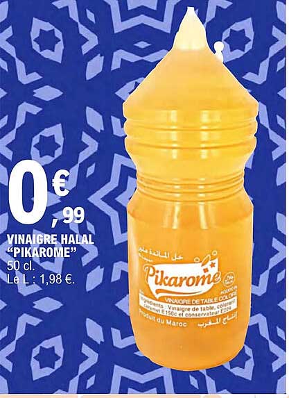 vinaigre halal "pikarome"