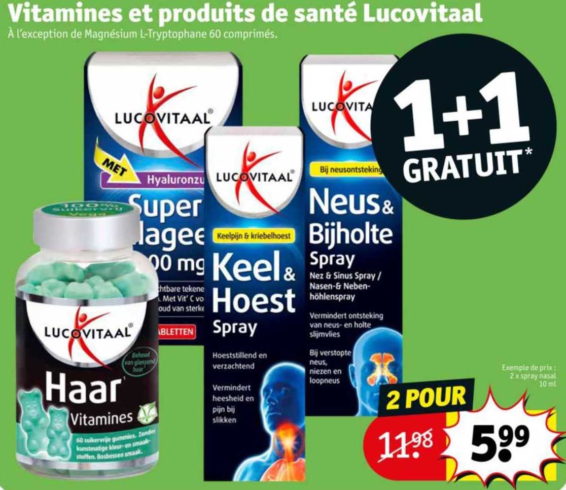 vitamines et produits de santé lucovitaal