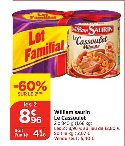william saurin le cassoulet
