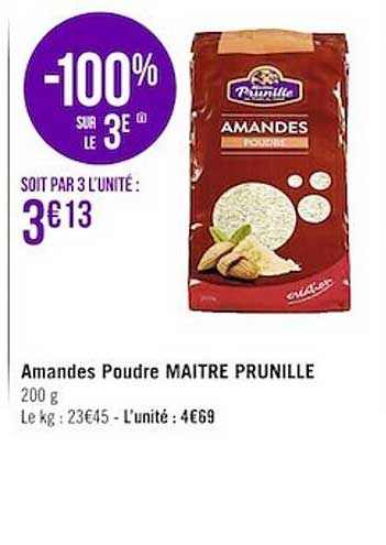 amandes poudre maître prunille
