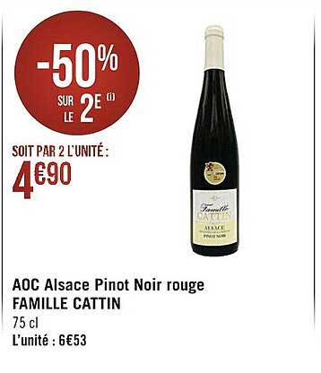 aoc alsace pinot noir rouge famille cattin