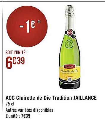 aoc clairette de die tradition jaillance