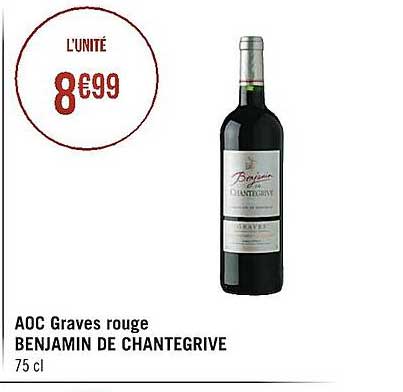 aoc graves rouge benjamin de chantegrive