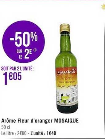 arôme fleur d'oranger mosaïque