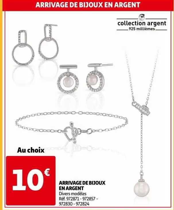 arrivage de bijoux en argent