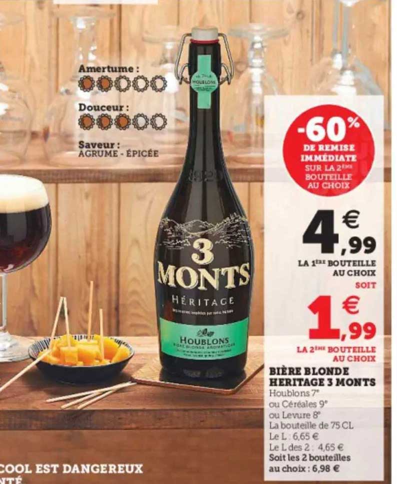 bière blonde heritage 3 monts