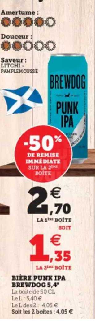 bière punk ipa brewdog 5,4°