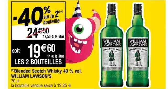 blended scotch whisky 40% vol. william lawson's