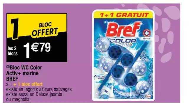 Bloc Wc Color Activ+ Marine Bref