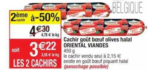 cachir goût bœuf olives halal oriental viandes