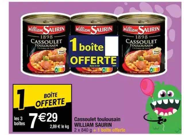 cassoulet toulousain william saurin