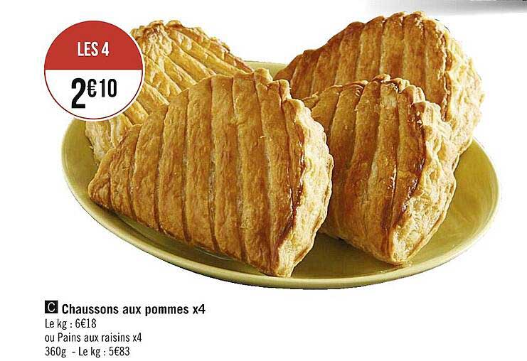 Chaussons Aux Pommes X4