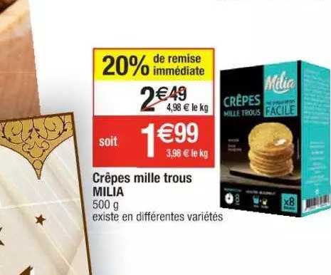 crêpes mille trous milia
