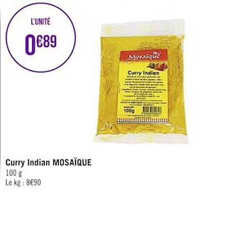 curry indian mosaïque