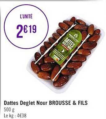 Dattes Deglet Nour Brousse & Fils