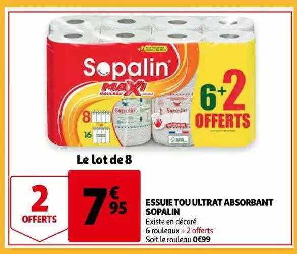 essuie tout ultra absorbant sopalin