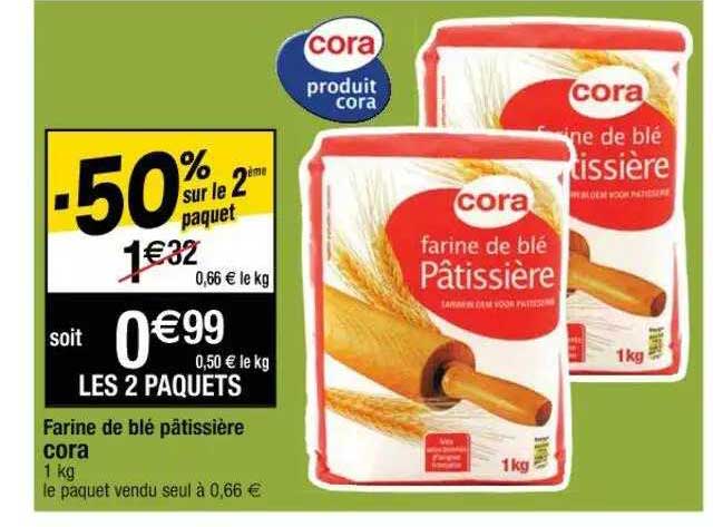 Farine De Blé Pâtissière Cora