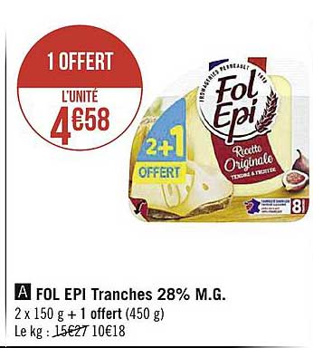 fol épi tranches 28% m.g.