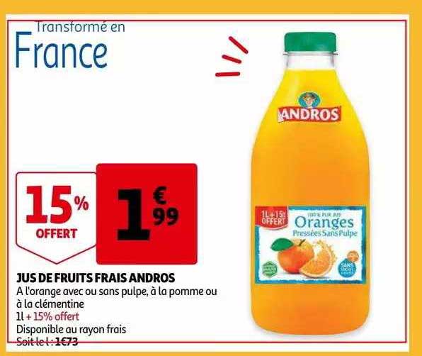 Jus De Fruits Frais Andros