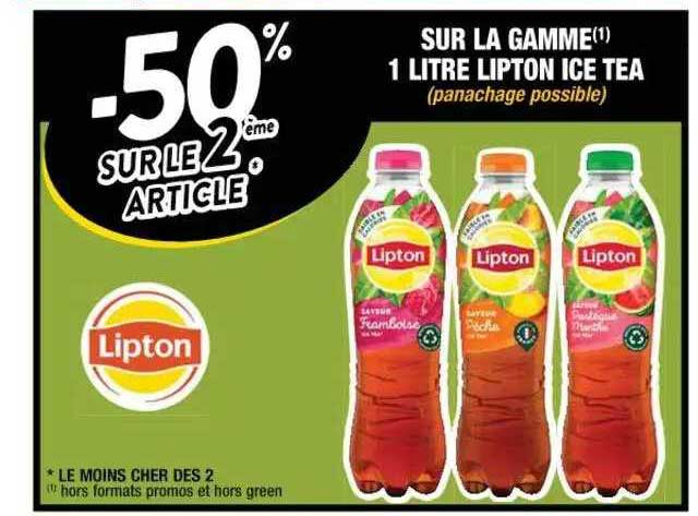 la gamme 1 litre lipton ice tea