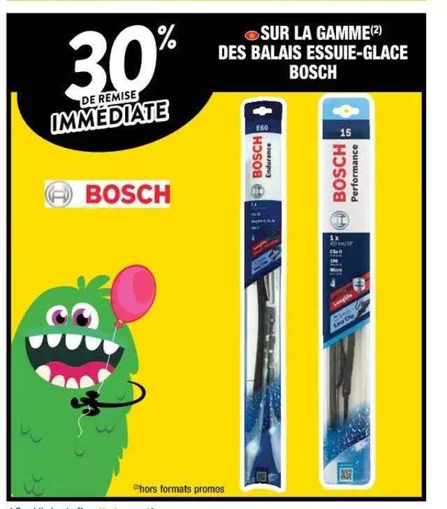 la gamme des balais essuie-glace bosch