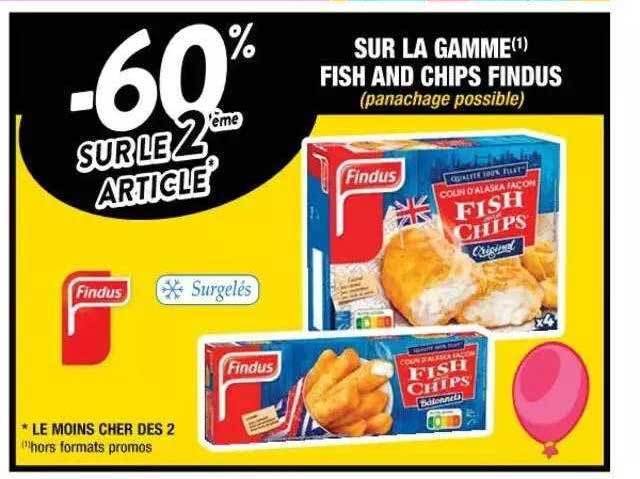 la gamme fish and chips findus
