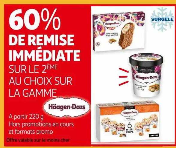 la gamme häagen-Dazs