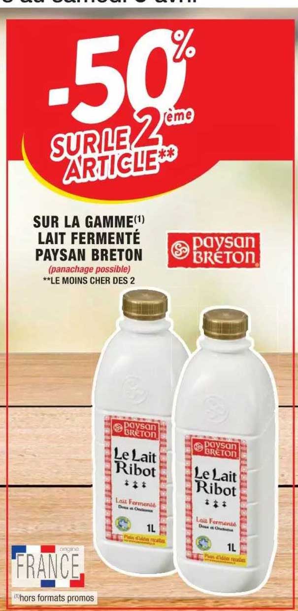 la gamme lait fermenté paysan breton