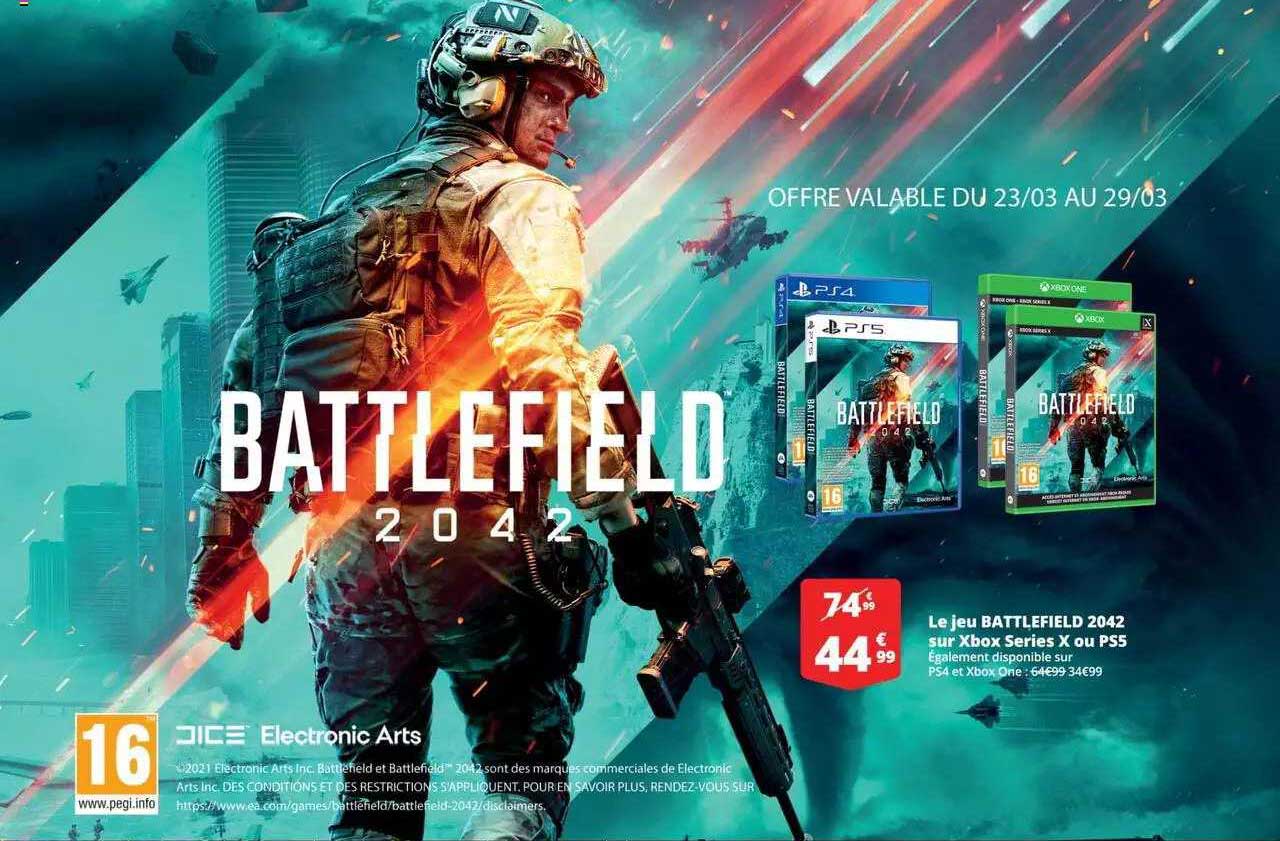 le jeu battlefield 2042 sur xbox series x ou ps5
