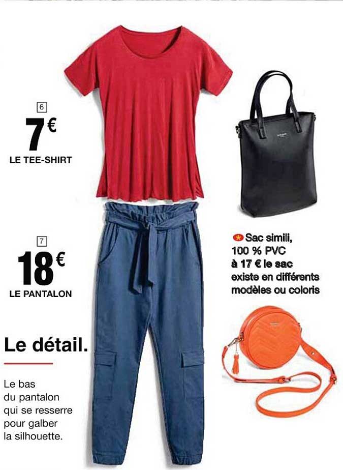 le tee-shirt, le pantalon