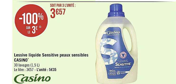 lessive liquide sensitive peaux sensibles casino