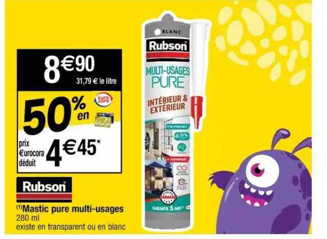 mastic pure multi-usages rubson
