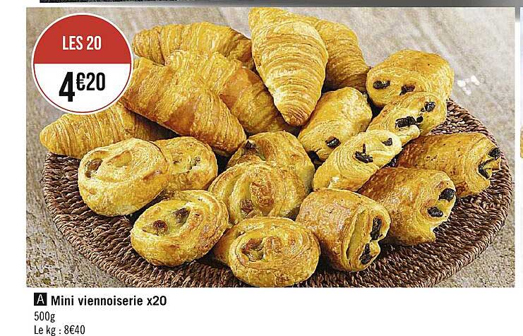 mini viennoiserie x20